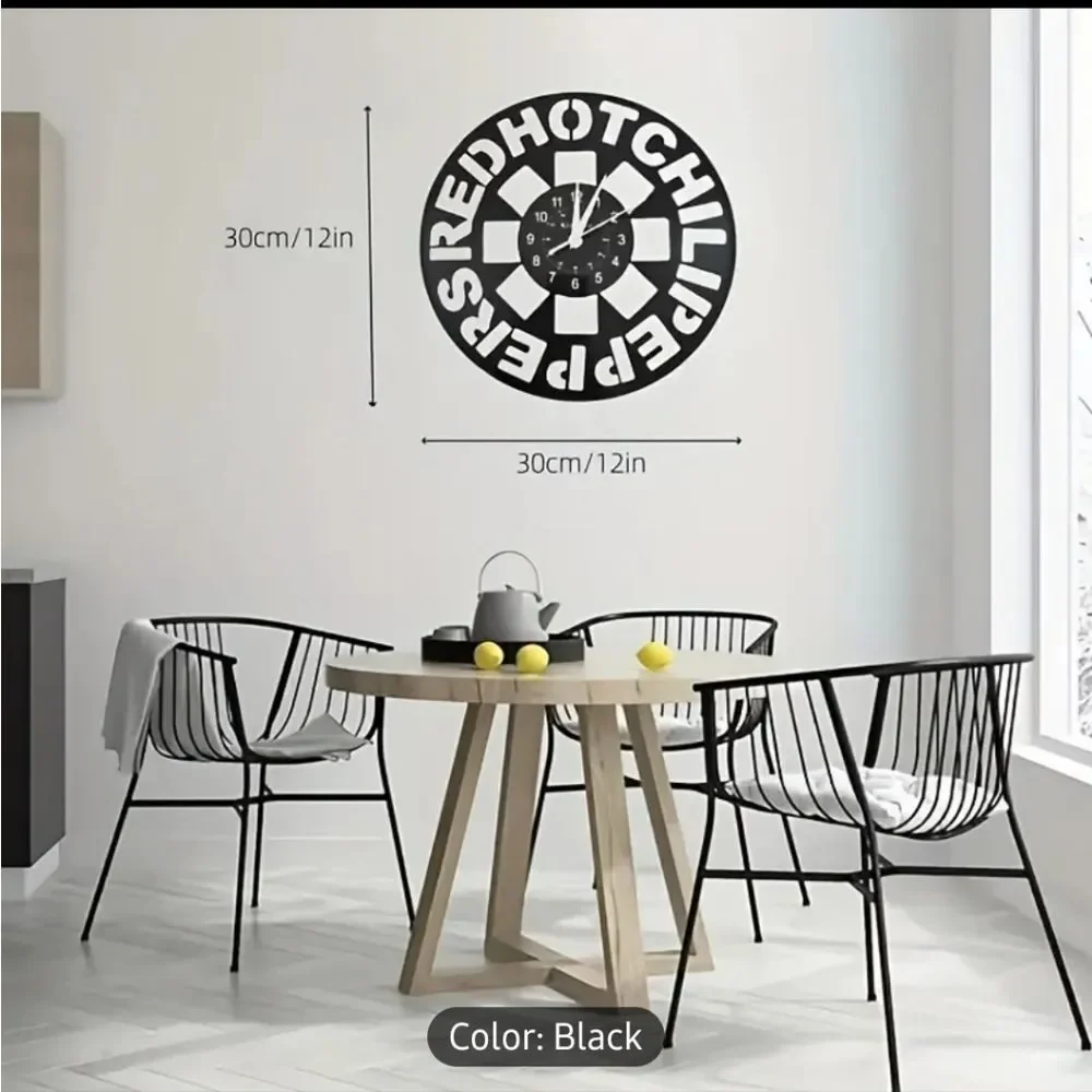 NEW Red Hot Chili Peppers RHCP Vinyl Record Album Carved Wall Clock Hard AltRock